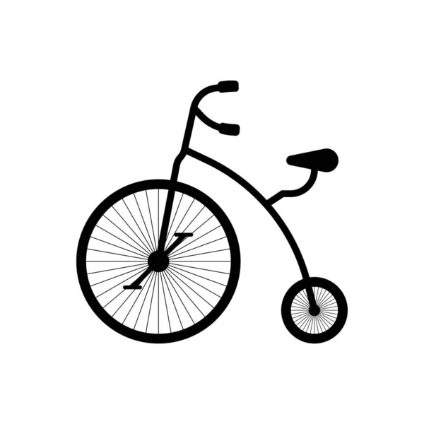 Sirk Bisikleti Ikonu Vektör Illüstrasyon Tasarımı — Stok Vektör