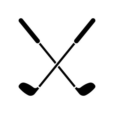 Golf simgesi vektör illüstrasyon logo şablonu