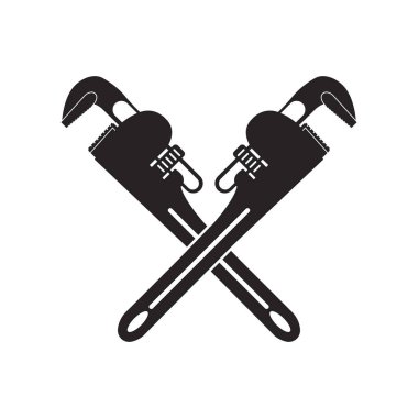 boru anahtarı simgesi vektör çizim sembolü tasarımı