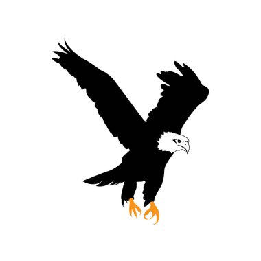Kartal simgesi vektör illüstrasyon logo tasarımı
