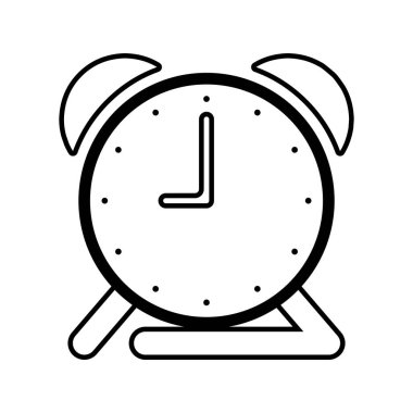 Saat simgesi vektör illüstrasyon şablonu tasarımı