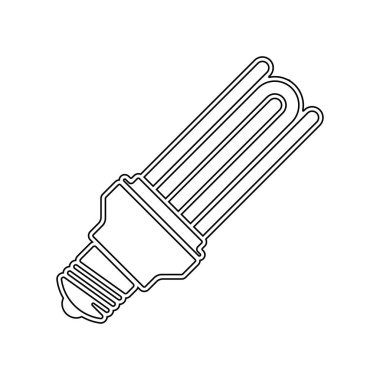 Ampul simgesi vektör illüstrasyon şablonu tasarımı