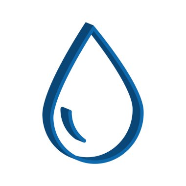 Su damlası logo vektör illüstrasyon şablonu tasarımı