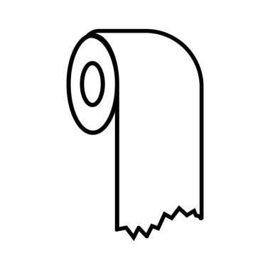 toilet paper icon vector illustration symbol design
