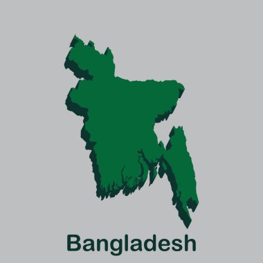 Bangladesh map icon vector illustration symbol design