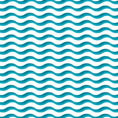 Water wave logo background vector illustration natural design
