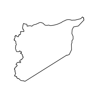 Syria map icon vector illustration symbol design