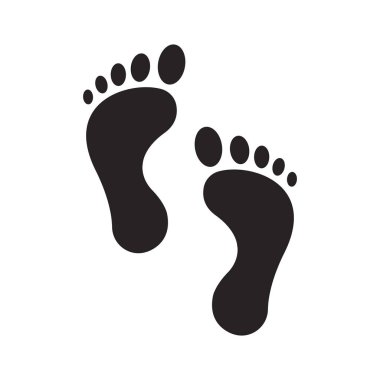 footprints icon vector illustration symbol template design