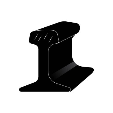 steel metallurgical beam profile symbol vector icon illustration