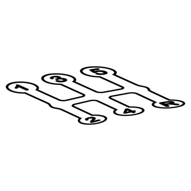 Kaldıraç simgesi vektör illüstrasyonu basit tasarım.