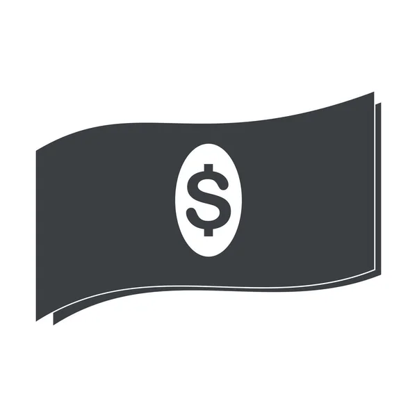 Dolar Icono Vector Ilustración Símbolo Diseño — Vector de stock