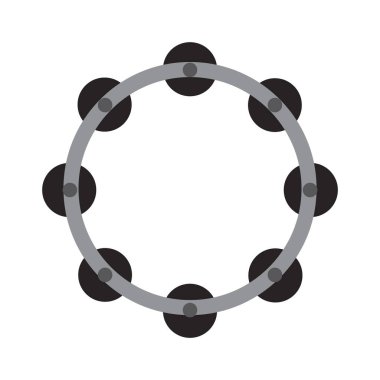 Tef simgesi geleneksel müzik aletleri vektör illüstrasyon sembolü tasarımı