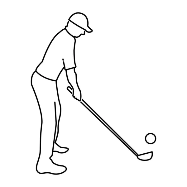 Golf Logo Vektor Illustration Symbol Design Vorlage — Stockvektor