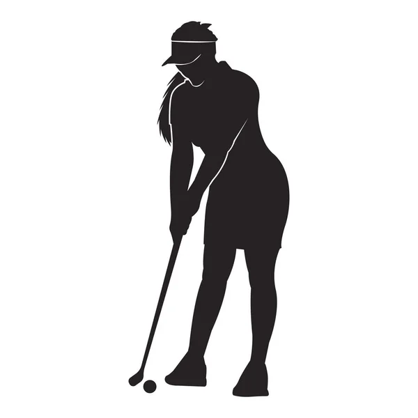 Golf Logo Vector Illustratie Symbool Ontwerp Template — Stockvector