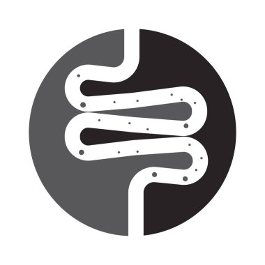 bağırsak basit ikon vektör çizim sembolü tasarımı