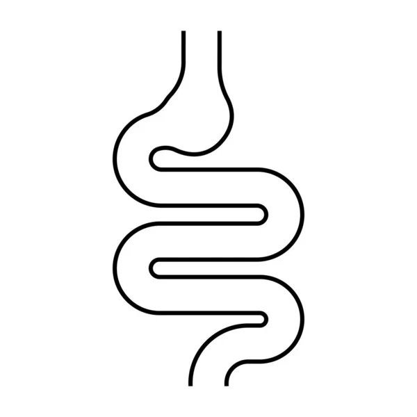 Darm Einfach Symbol Vektor Illustration Symbol Design — Stockvektor