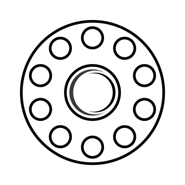 Bearing Icon Vector Illustration Symbol Design — Stockvector