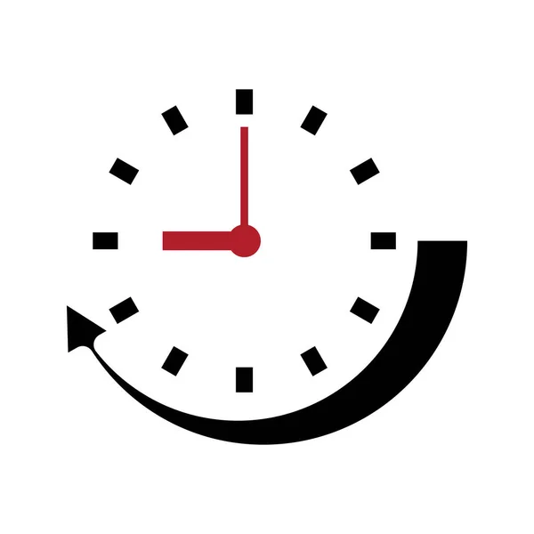 Годинник Або Піктограма Часу Очікування Векторна Ілюстрація Символ Дизайн — стоковий вектор