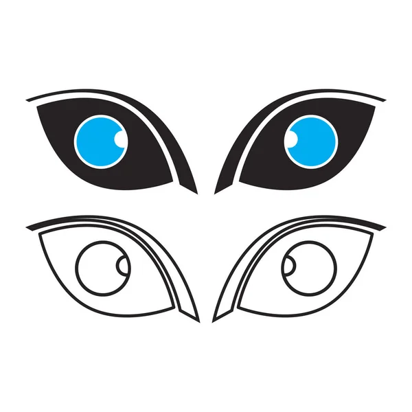 Εικονογράφηση Διάνυσμα Εικονίδιο Μάτι Σχεδιασμό Σύμβολο — Διανυσματικό Αρχείο