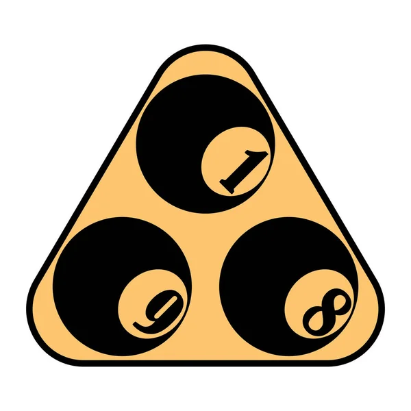 Ikona Bilard Wektor Ilustracja Symbol Projekt — Wektor stockowy