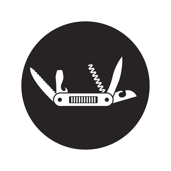 Penknife Icône Vectoriel Illustration Symbole Conception — Image vectorielle