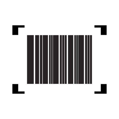 Barkod tarama simgesi vektör çizimi tasarımı