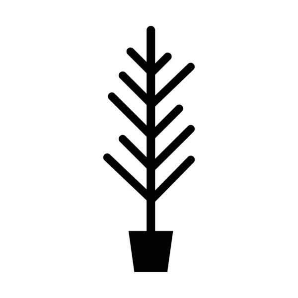 Planta Vector Icono Ilustración Diseño Simple — Archivo Imágenes Vectoriales