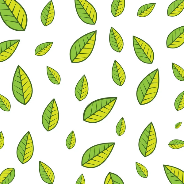 Leaf Background Vector Illustration Template Design — Stock Vector