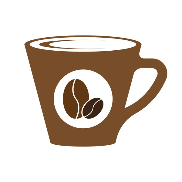 Coffee Cup Icon Vector Illustration Template Design — стоковый вектор