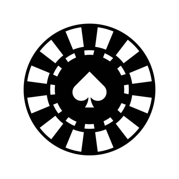 Kasyno Ikona Wektor Ilustracja Symbol Projekt Logo — Wektor stockowy
