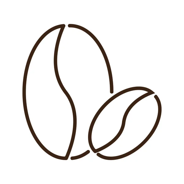 Φασόλι Καφέ Εικονίδιο Διάνυσμα Εικονογράφηση Σύμβολο Σχεδιασμός — Διανυσματικό Αρχείο