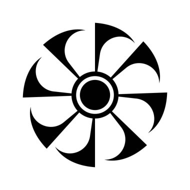 Pervane simgesi vektör illüstrasyon tasarımı