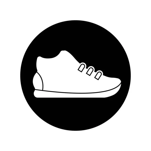 Sapatos Ícone Vetor Ilustração Logotipo Modelo —  Vetores de Stock