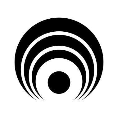 çember hipnotik ikon vektör illüstrasyon sembolü tasarımı