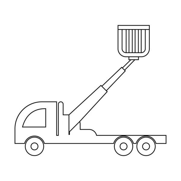 Icono Máquina Elevación Vector Ilustración Símbolo Diseño — Vector de stock