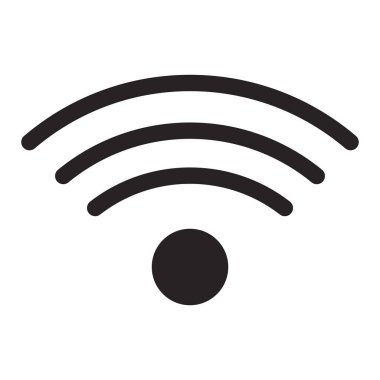 wifi ağ simgesi vektör çizim şablonu tasarımı