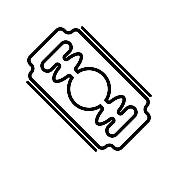 かみそりのアイコンベクトルイラストシンプルなロゴデザイン — ストックベクタ