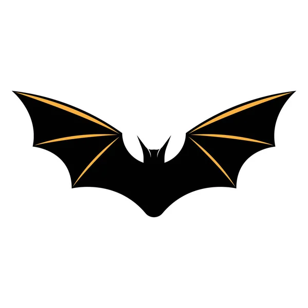 Bat Vector Icono Ilustración Plantilla Diseño — Vector de stock