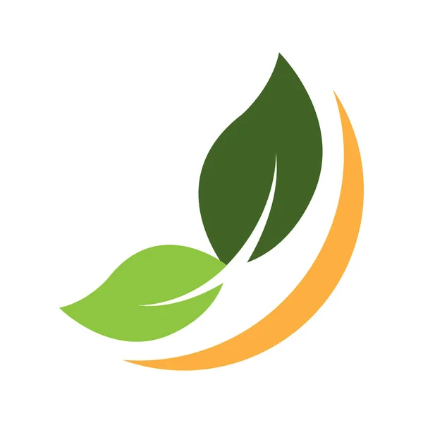 Leaf Logo Vector Illustration Symbol Design — Stockvektor