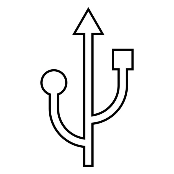 Дизайн Символів Значка Usb Векторні Ілюстрації — стоковий вектор