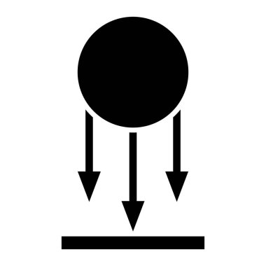 yerçekimi simgesi vektör illüstrasyon tasarımı