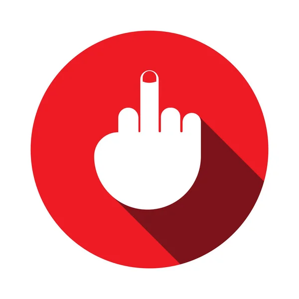 Fuck You Hand Gesture Icon Vector Illustration Symbol Design — Stock Vector