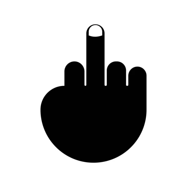 Fuck You Hand Gesture Icon Vector Illustration Symbol Design — Archivo Imágenes Vectoriales