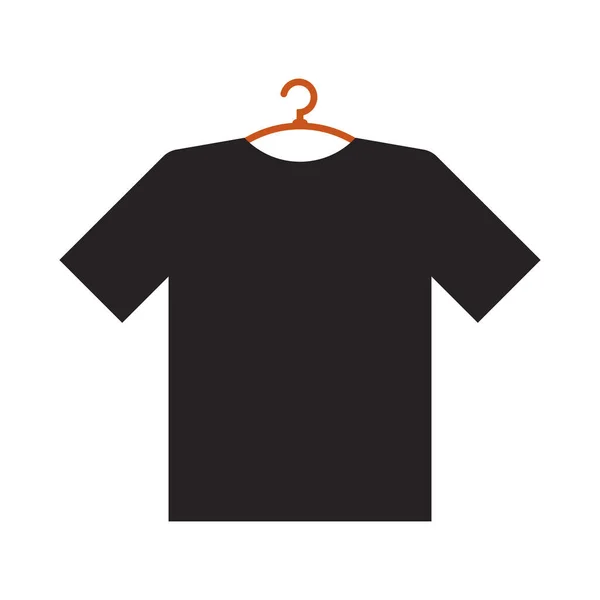 Shirts Hangers Pictogram Vector Illustratie Symbool Ontwerp — Stockvector