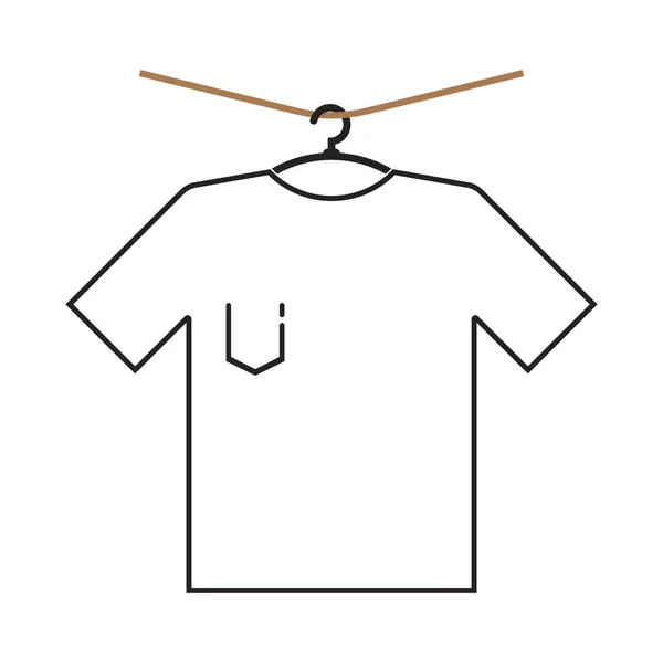 Pólók Hangers Ikon Vektor Illusztráció Szimbólum Design — Stock Vector