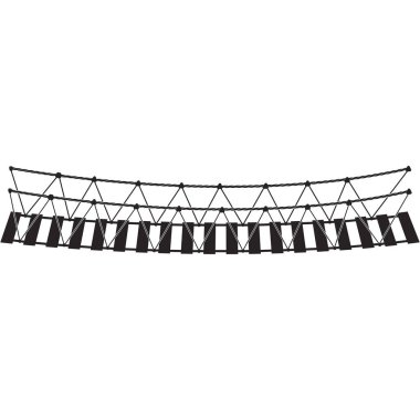 Basit köprü simgesi vektör illüstrasyon tasarımı