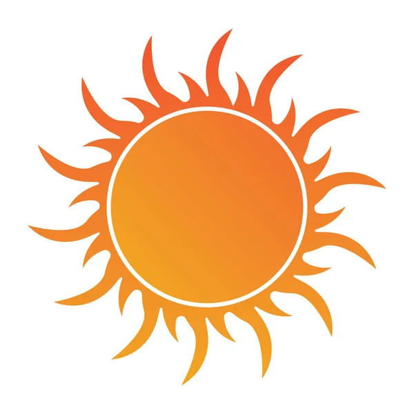 Sol Ícone Vetor Ilustração Logotipo Modelo —  Vetores de Stock