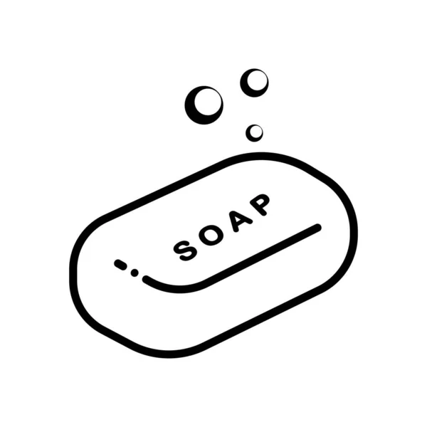 Bar Σαπούνι Εικονίδιο Διάνυσμα Εικονογράφηση Σύμβολο Σχεδιασμός — Διανυσματικό Αρχείο