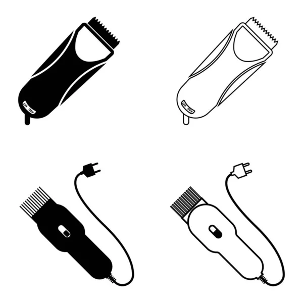 Elektrische Clippers Vektor Symbol Illustration Vorlage Design — Stockvektor
