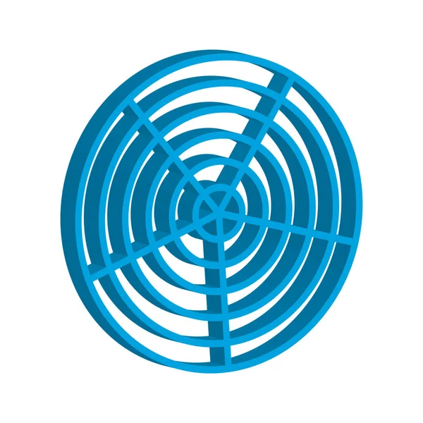 Illustration Vectorielle Logo Cercle Mode Design Abstrait — Image vectorielle